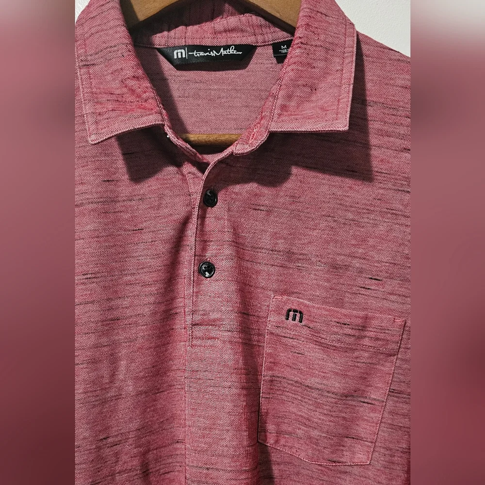 Travis Mathew Tender Hooligan Golf Polo | Heather Scooter | Size M - Picture 7 of 7